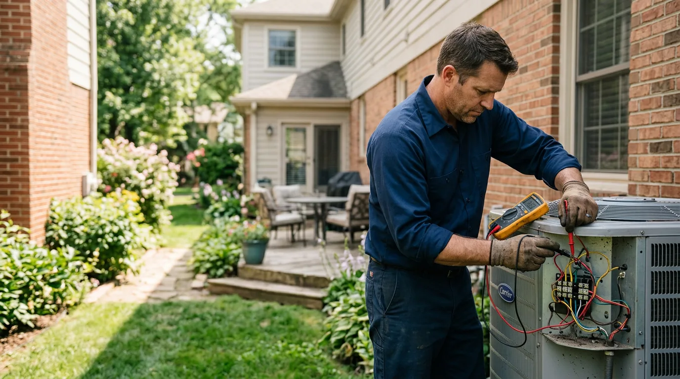 HVAC technician working near Gilchrist, TX
